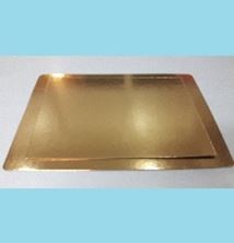 Picture of 11 X 15 INCH GOLD CAKE CARD RECTANGLE  DOUBLE THICKNESS 3MM